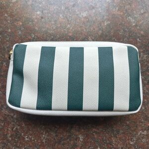 Stoney Clover Lane BHH OG Green and White Striped Clutch